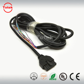 Molex 245132 16Pins female overmolded micro-fit to open end customized cable assembly, wire harness
